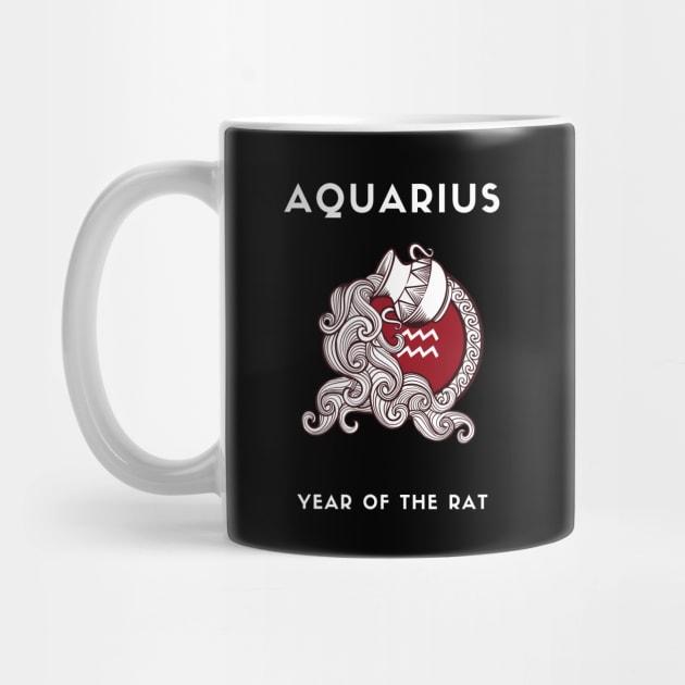 AQUARIUS / Year of the RAT by KadyMageInk
